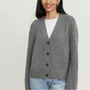 Jenni Kayne Cashmere Colette Cardigan in Thunder